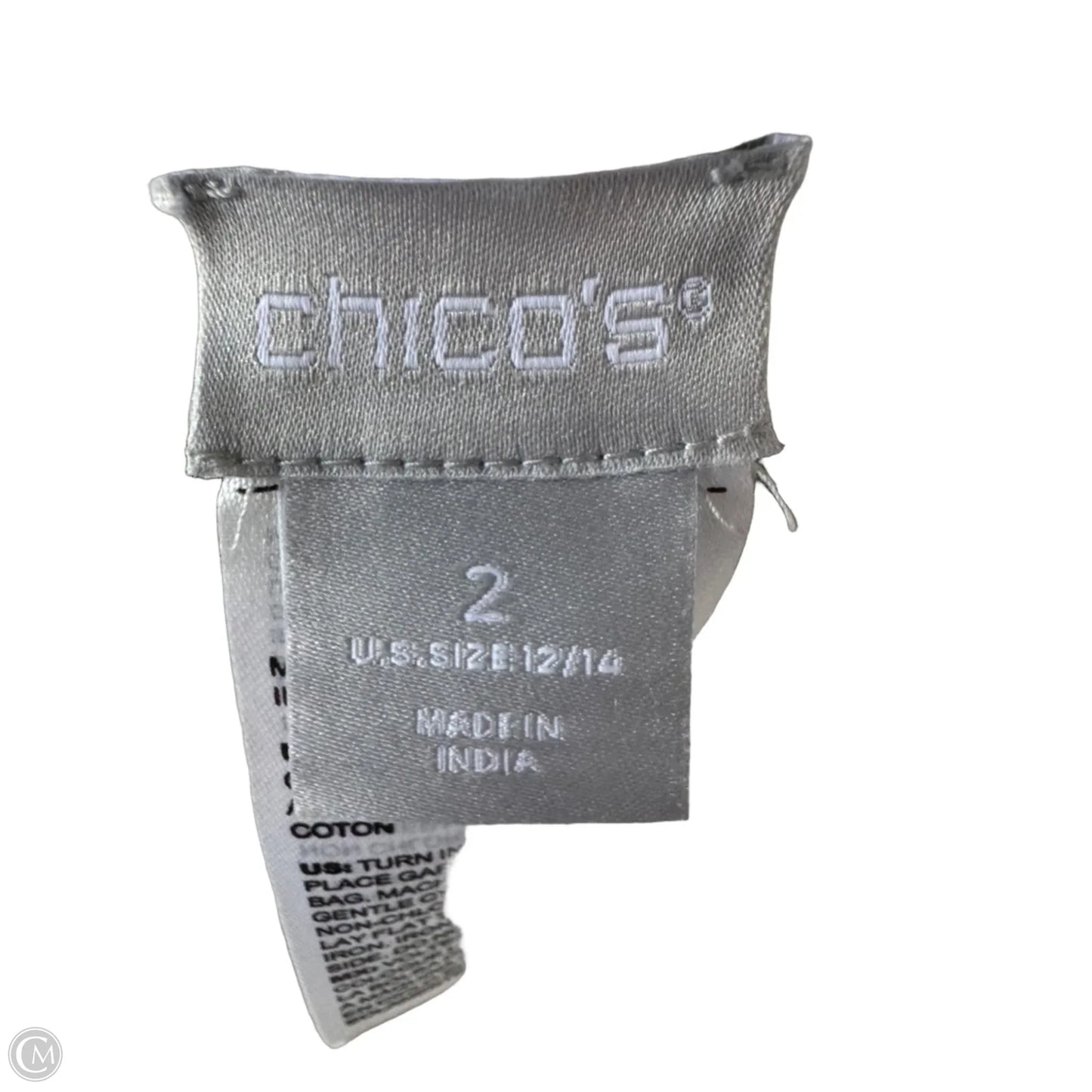 Top Short Sleeve By Chicos In White, Size: L