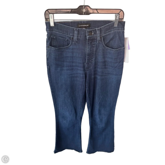 Jeans Flared By Lucky Brand In Blue Denim, Size: 8