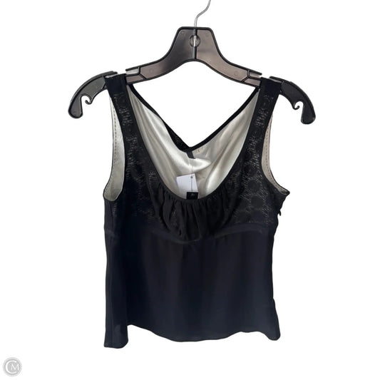 Top Sleeveless By T Tahari In Black, Size: M