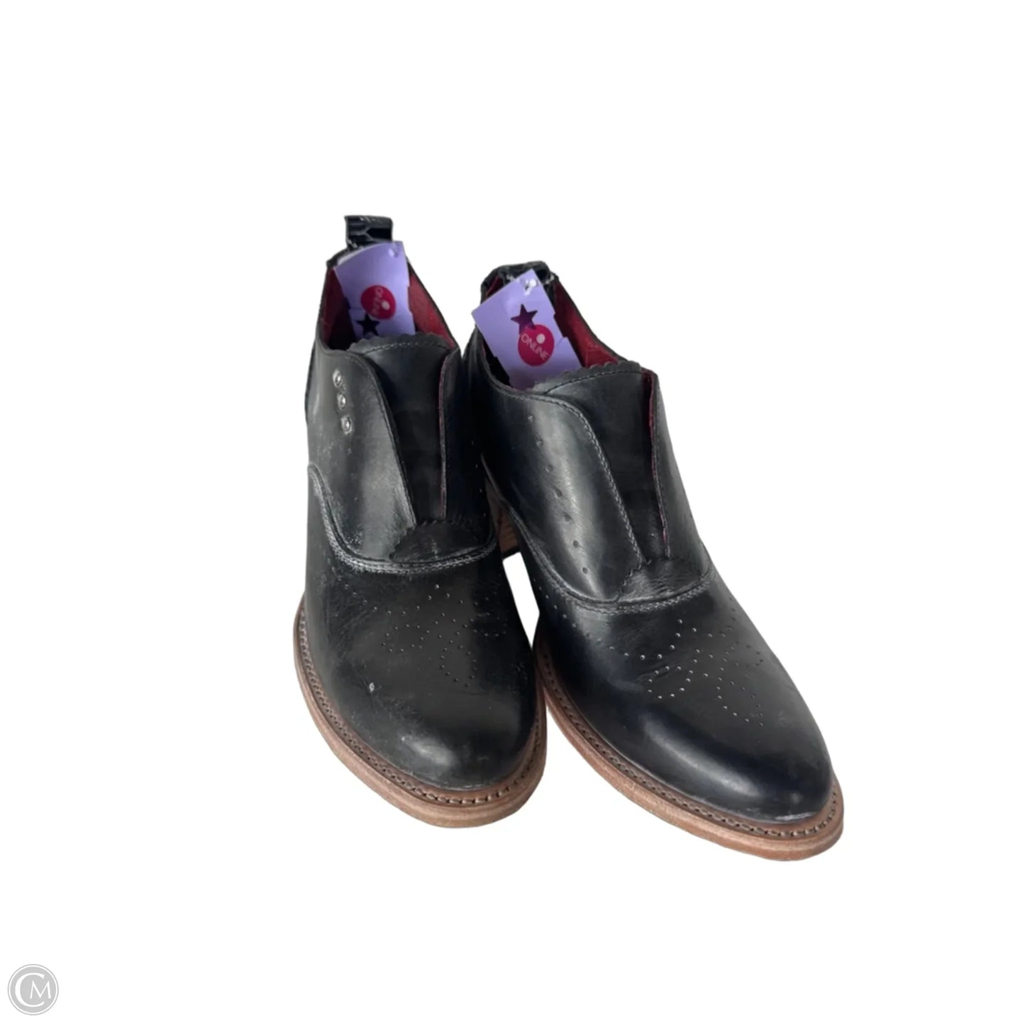 Boots Ankle Heels By Freebird In Black, Size: 7