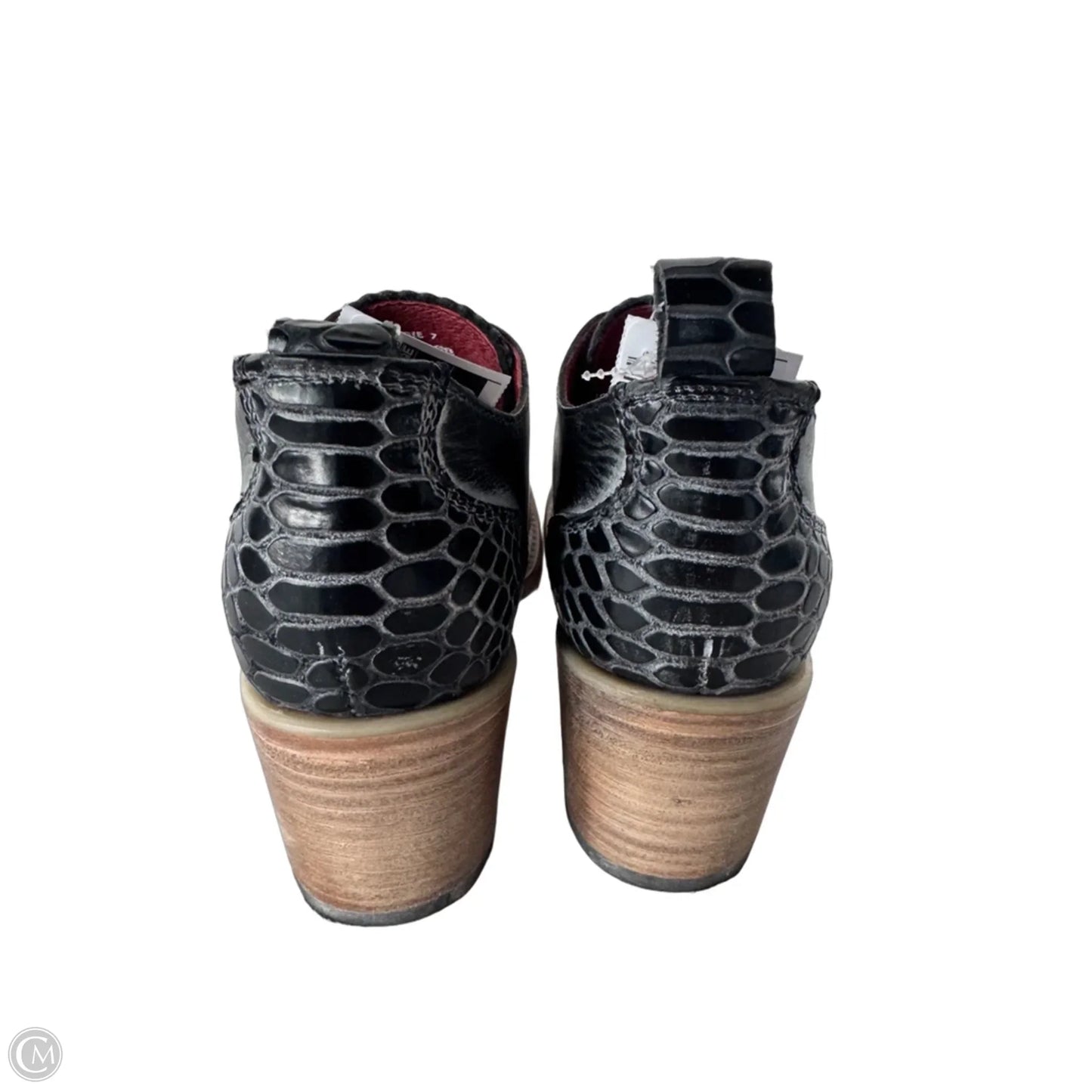 Boots Ankle Heels By Freebird In Black, Size: 7
