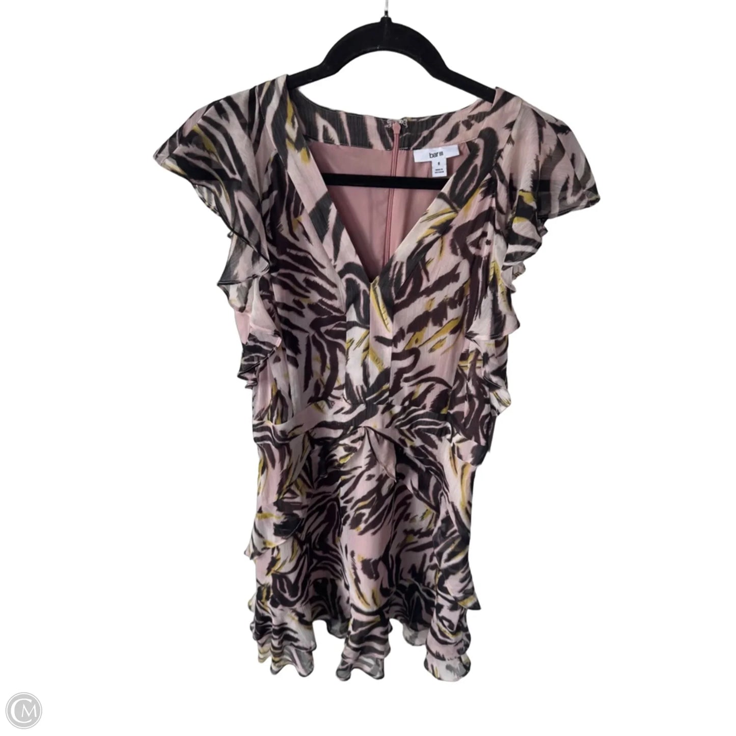 Dress Casual Short By Bar Iii In Brown & Pink, Size: M