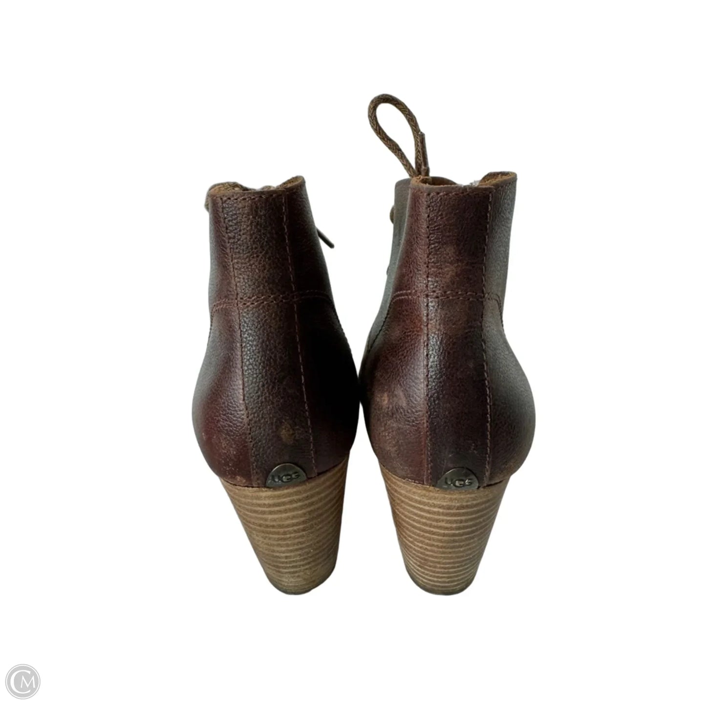 Boots Designer By Ugg In Brown, Size: 8.5