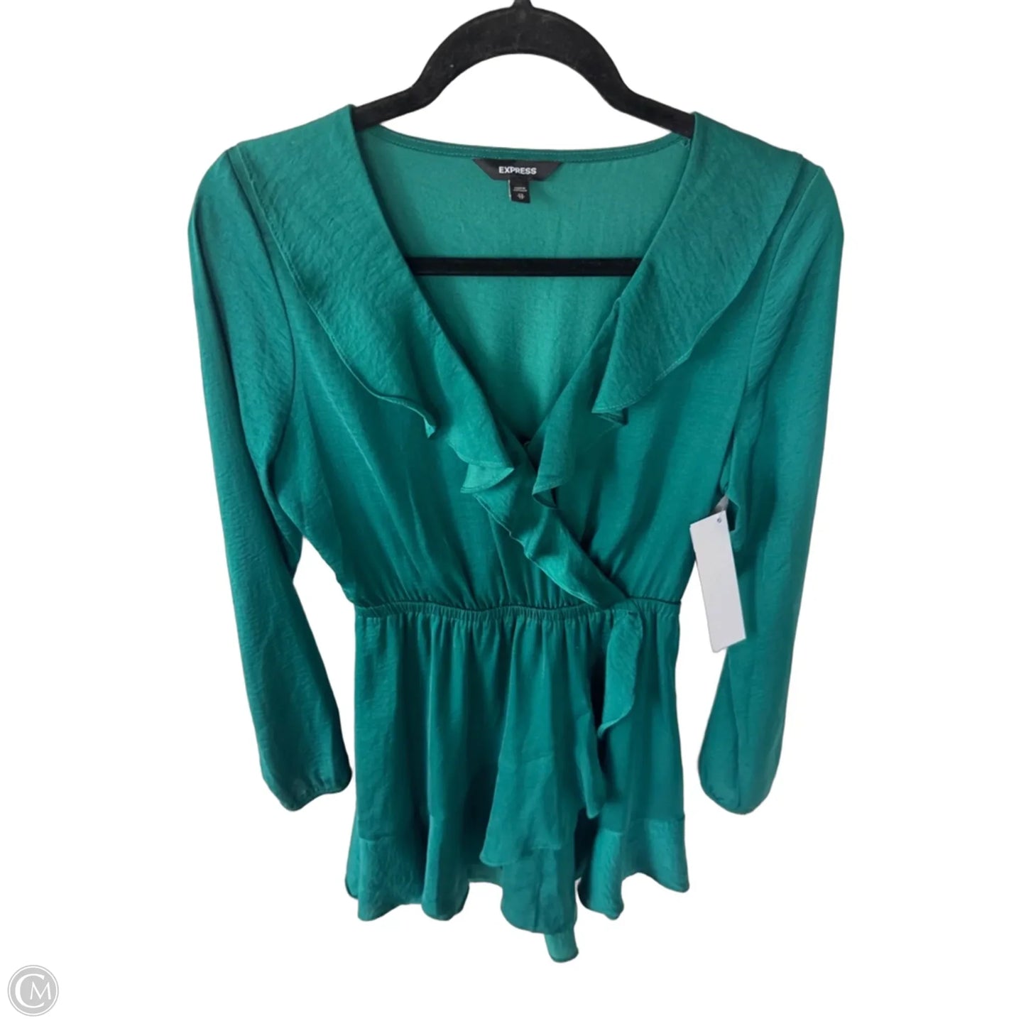Dress Party Short By Express In Green, Size: Xs