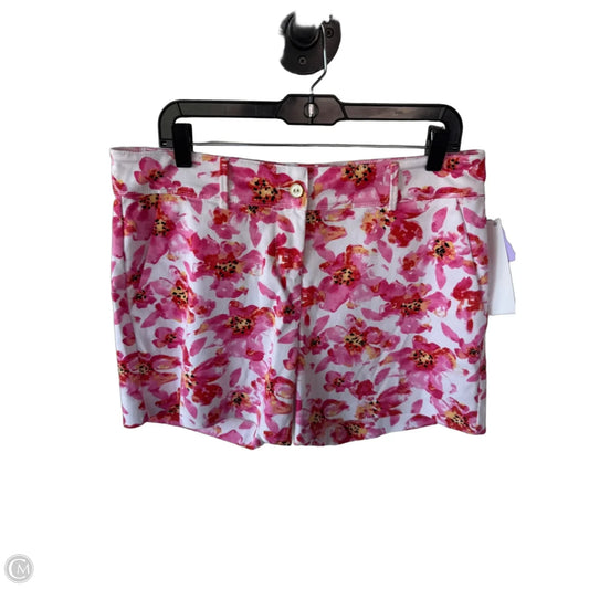 Shorts By Isaac Mizrahi In Pink & White, Size: 12