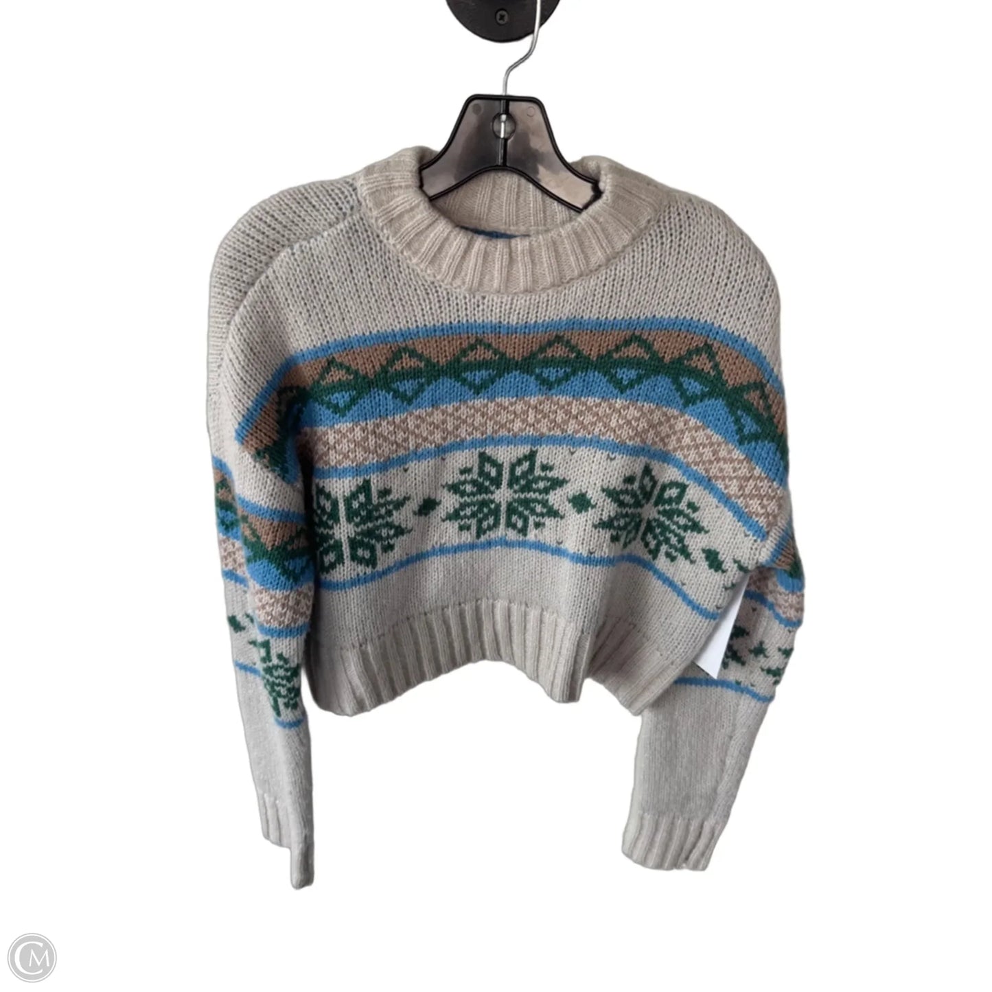 Sweater By La Hearts In Blue & Tan, Size: S