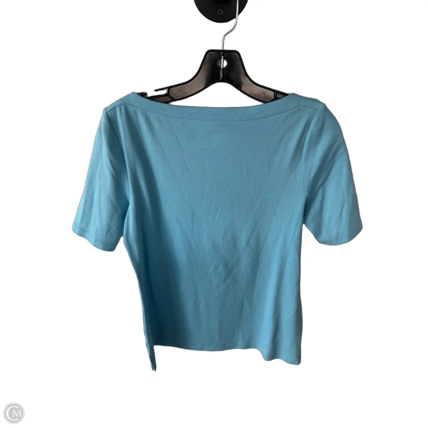 Top Short Sleeve Basic By Talbots In Blue, Size: Mp