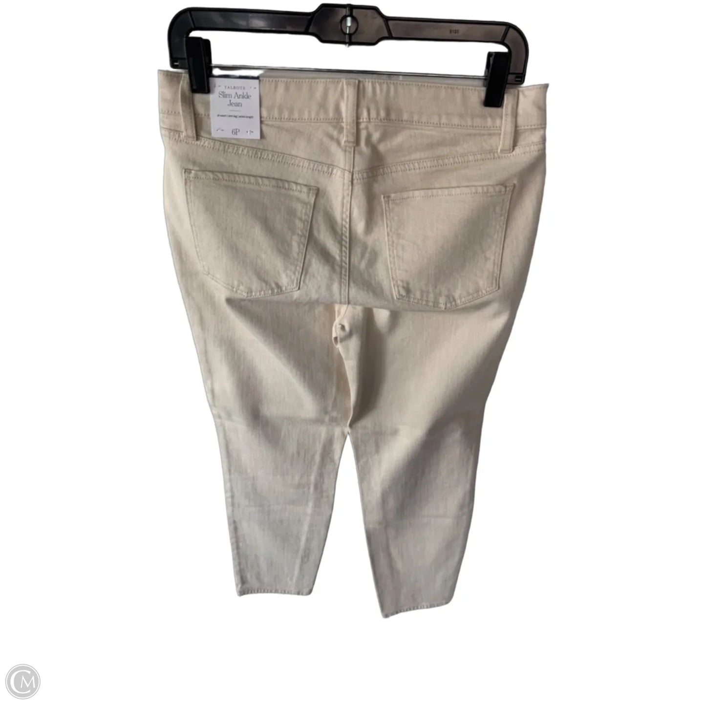 Jeans Skinny By Talbots In Tan Denim, Size: 6p