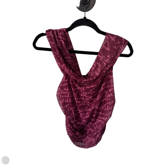 Top Sleeveless By Maeve In Pink & Red, Size: Xl