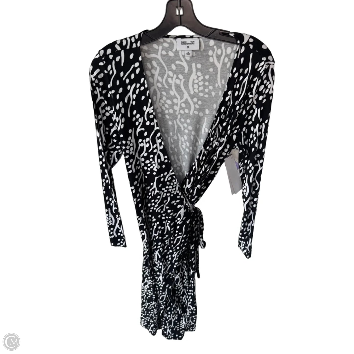 Dress Designer By Diane Von Furstenberg In Black & White, Size: M