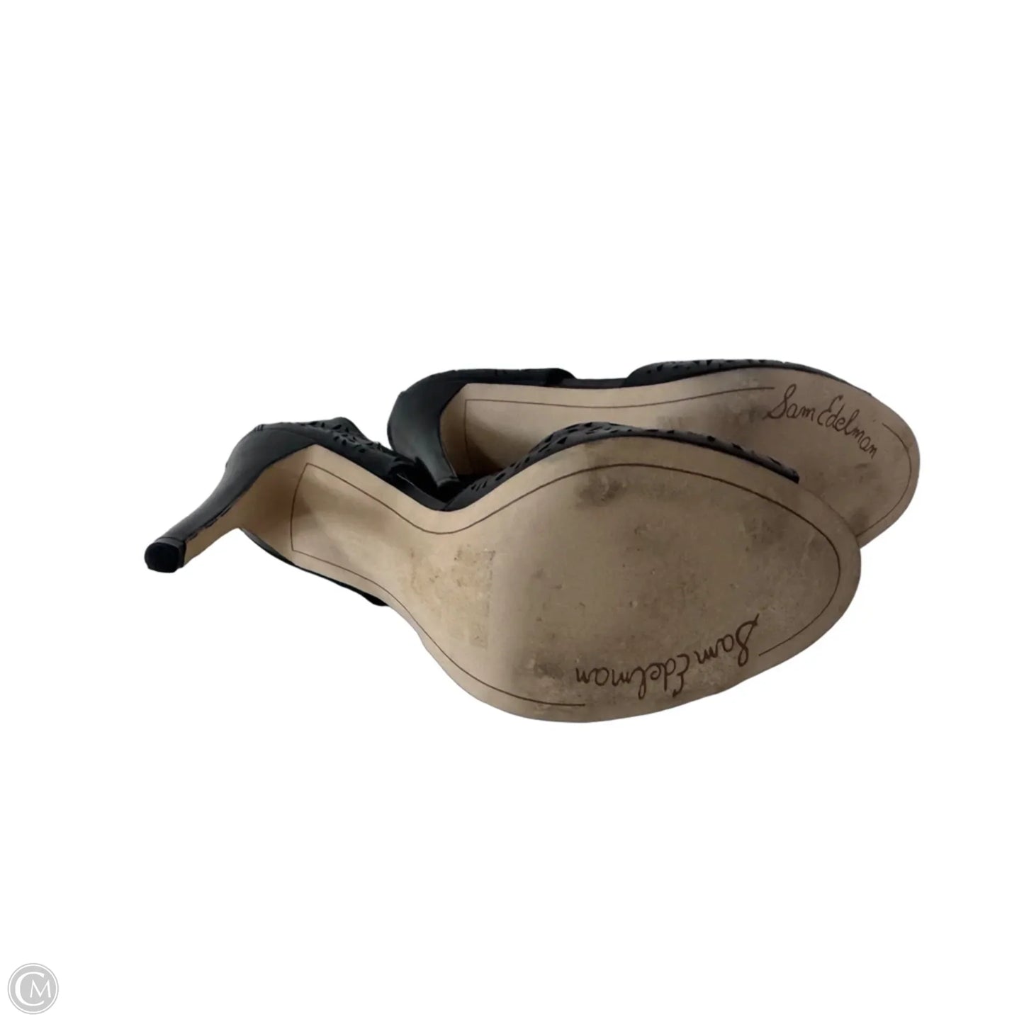 Sandals Heels Stiletto By Sam Edelman In Black, Size: 10.5