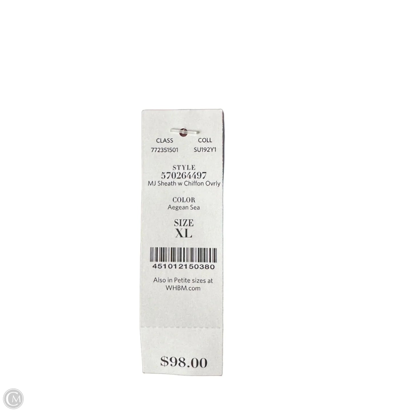 Dress Party Short By White House Black Market In Blue, Size: Xl