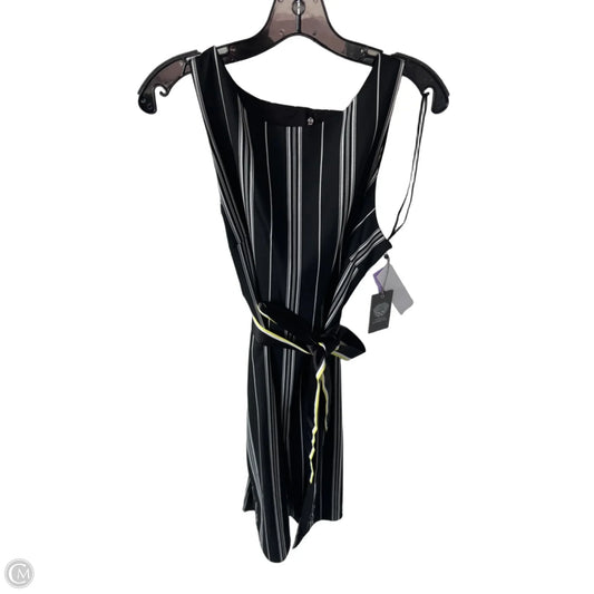 Dress Casual Midi By Vince Camuto In Black & White, Size: L