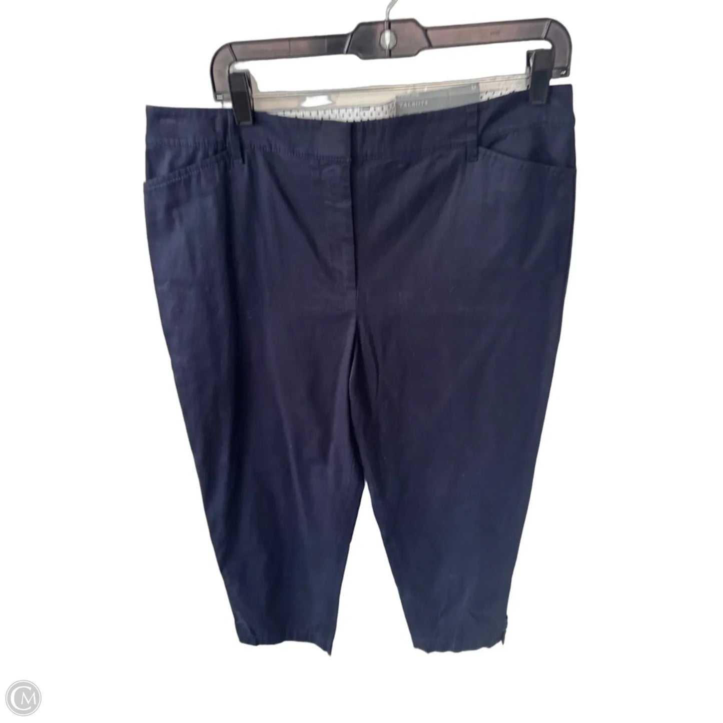 Pants Cropped By Talbots In Navy, Size: 12