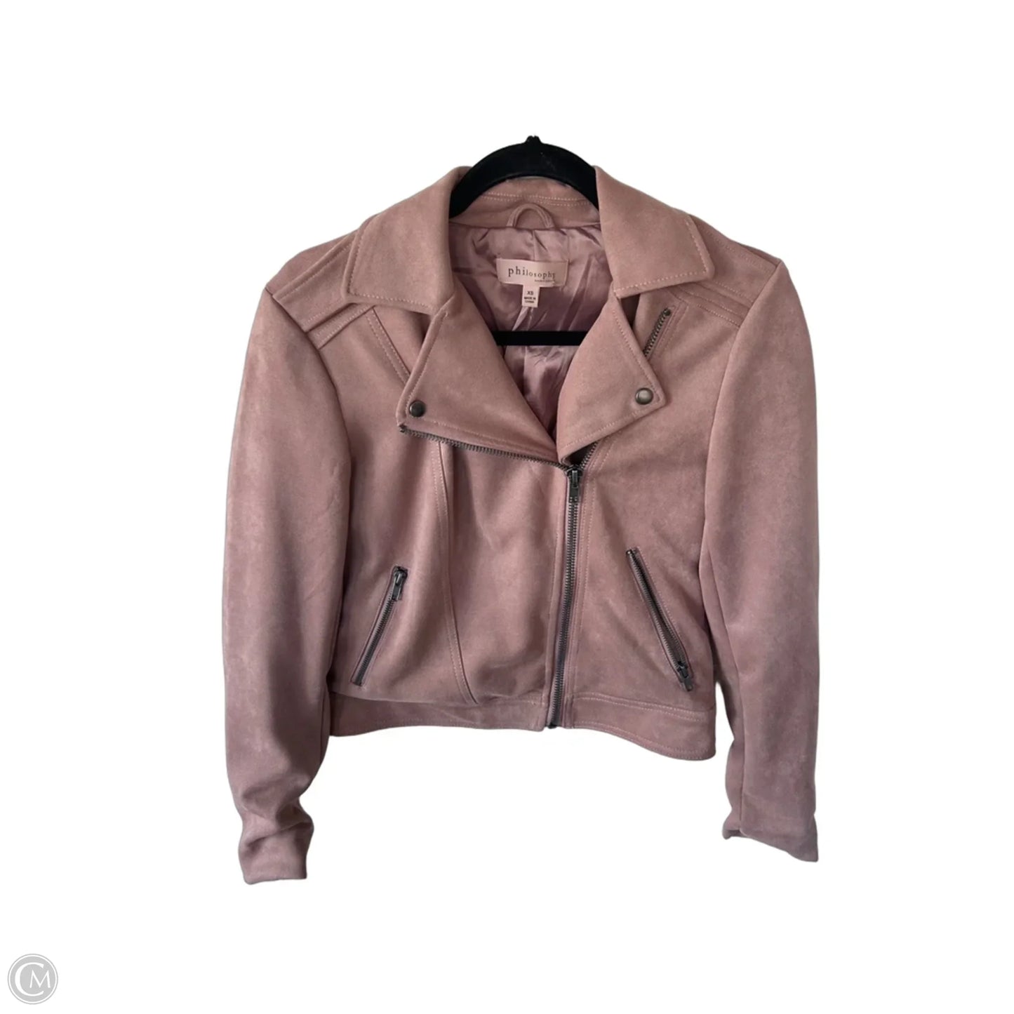 Jacket Moto By Philosophy In Pink, Size: Xs