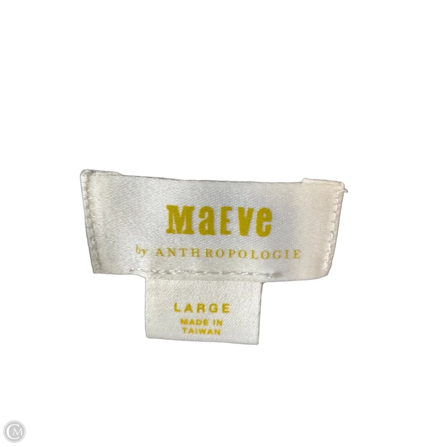 Dress Casual Short By Maeve In Blue & Yellow, Size: L
