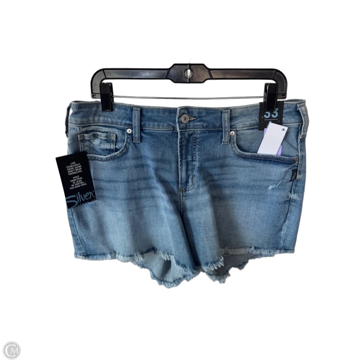 Shorts By Silver In Blue Denim, Size: 16