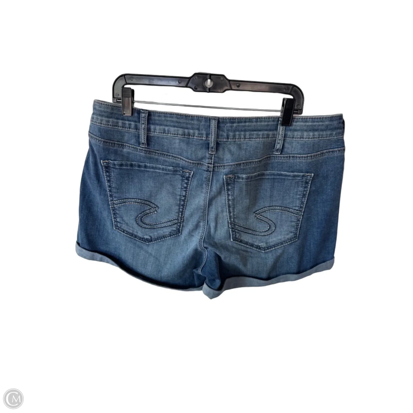 Shorts By Silver In Blue Denim, Size: 16