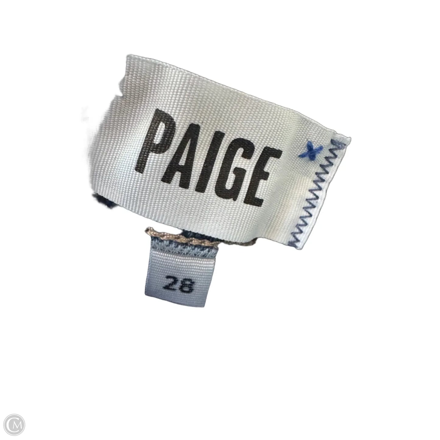 Jeans Straight By Paige In Blue Denim, Size: 6