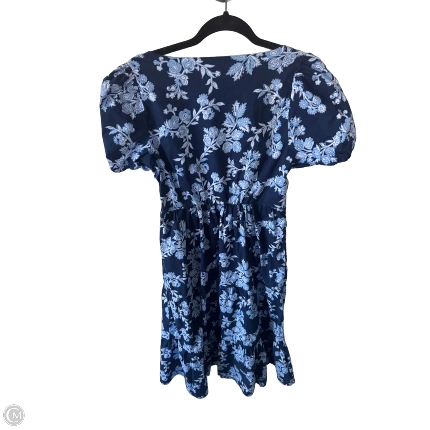Dress Casual Midi By J. Crew In Blue & White, Size: M
