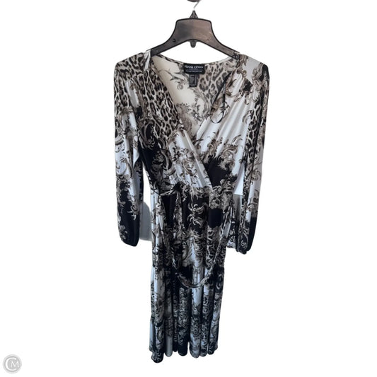 Dress Casual Maxi By Frank Lyman In Black & Cream, Size: M