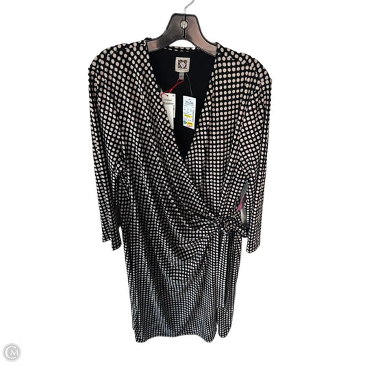 Dress Work By Anne Klein In Black & Tan, Size: Xl