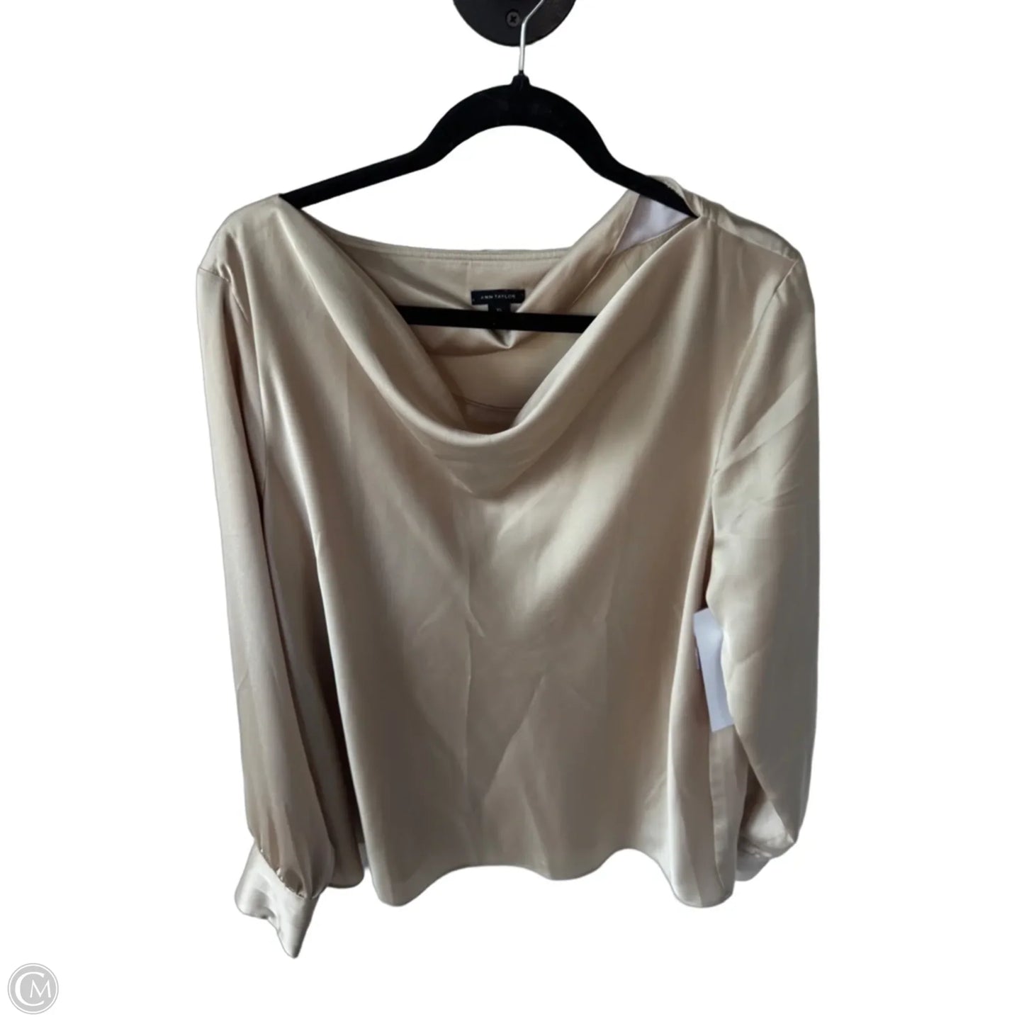Top Long Sleeve By Ann Taylor In Gold, Size: Xl