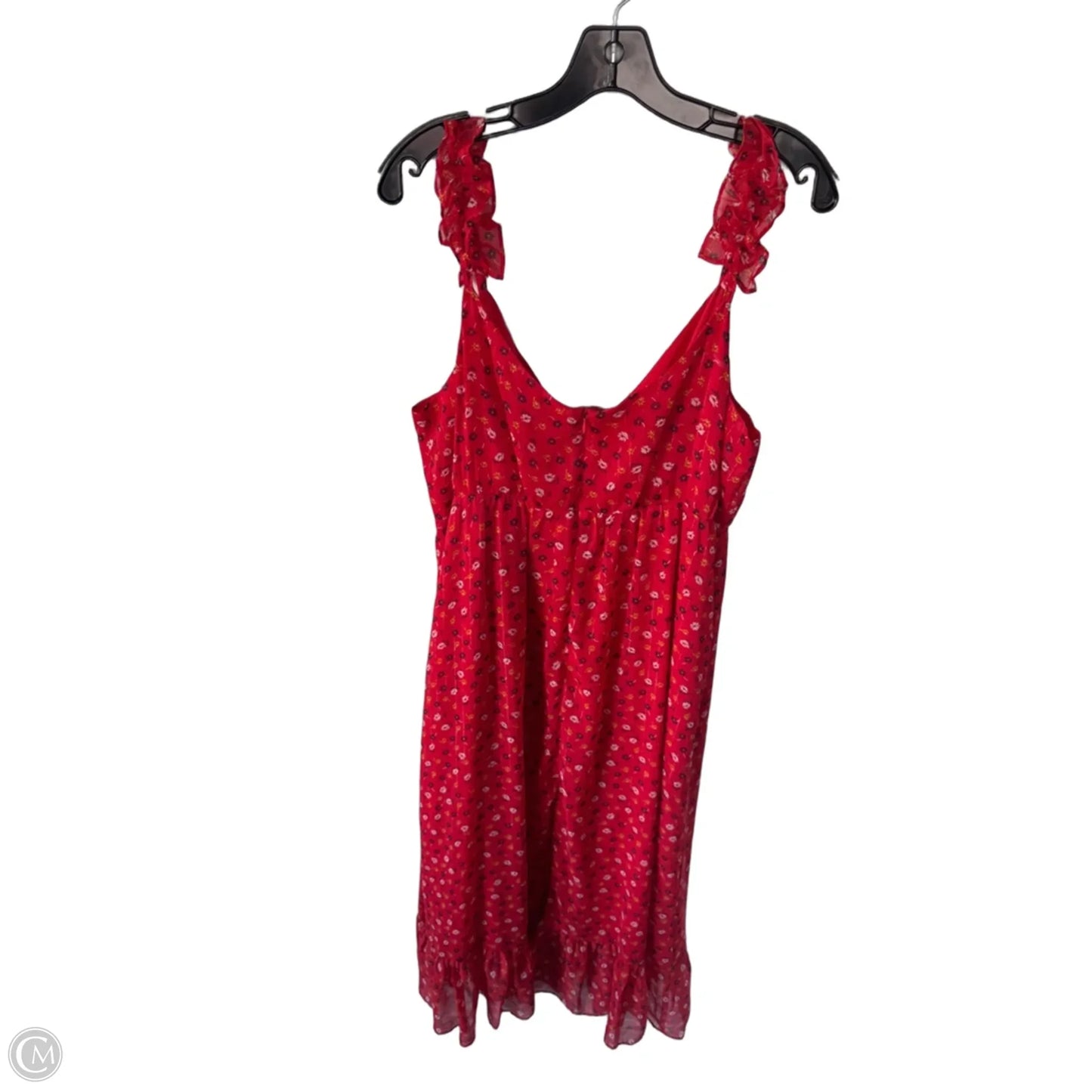 Dress Casual Maxi By Madewell In Red & Yellow, Size: L