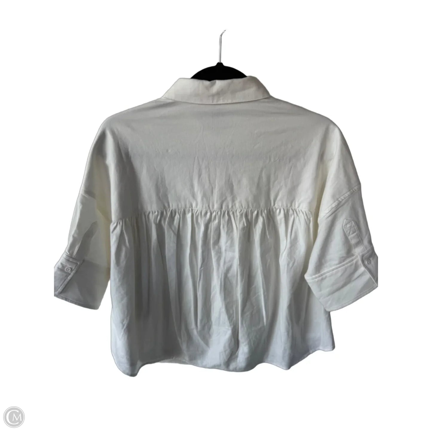 Top Short Sleeve By Maeve In White, Size: S