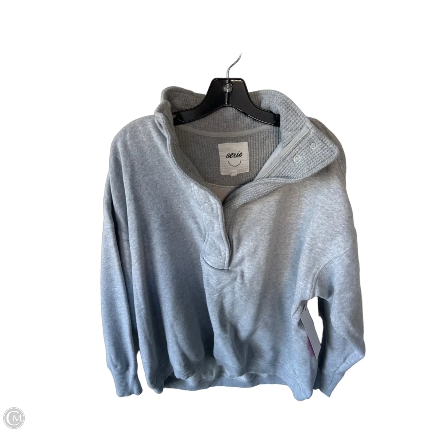Sweatshirt Collar By Aerie In Grey, Size: S