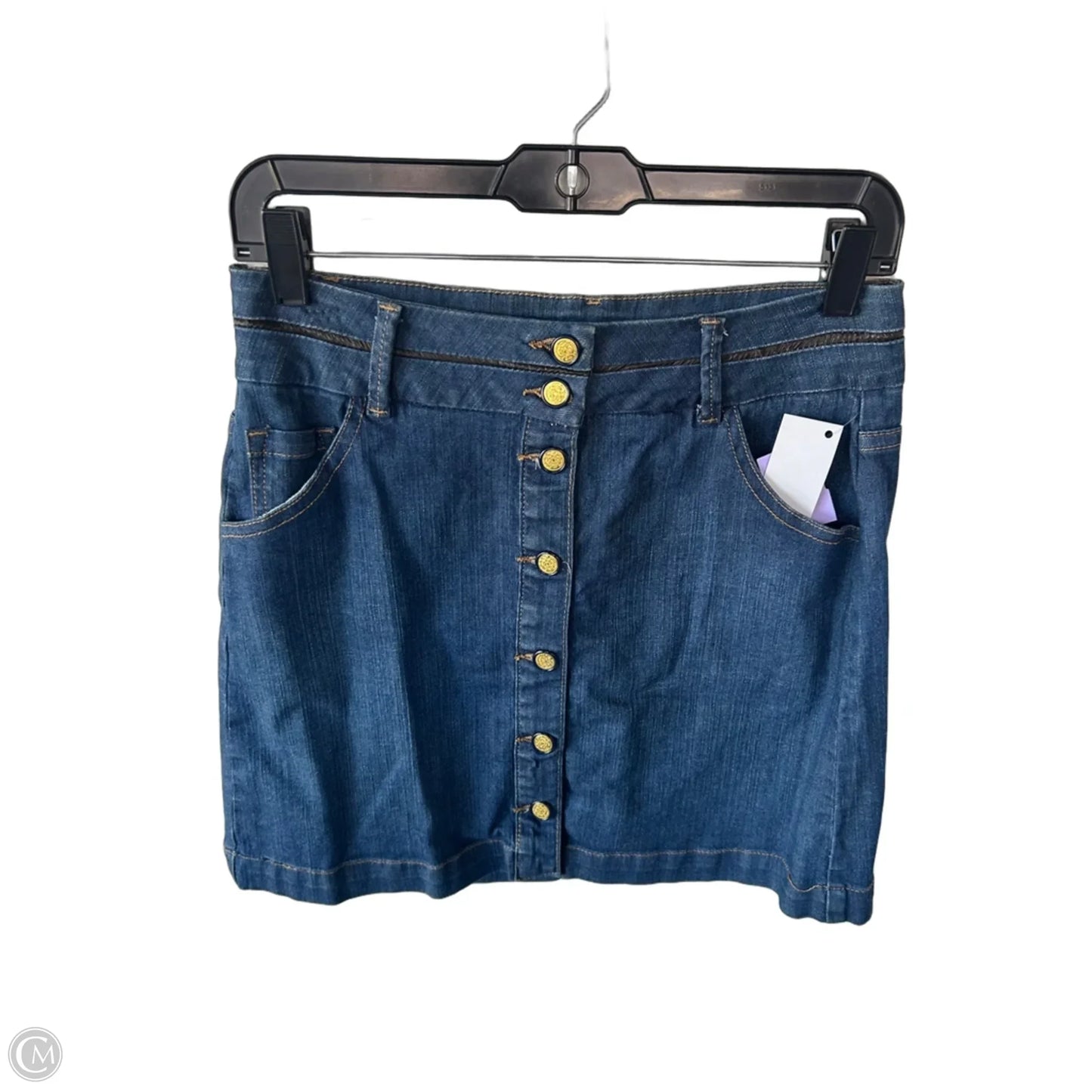 Skirt Mini & Short By Clothes Mentor In Blue Denim, Size: 2