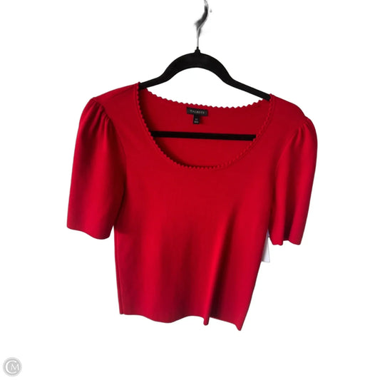 Sweater Short Sleeve By Talbots In Red, Size: Xs