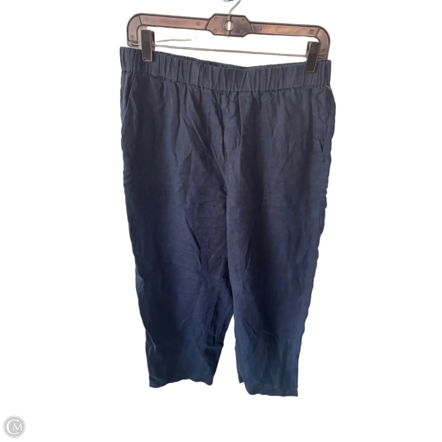 Pants Linen By Quince In Blue, Size: 8