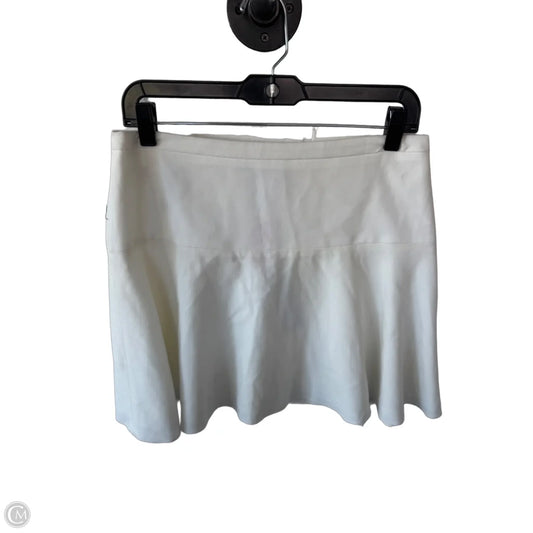 Skirt Mini & Short By Bcbgmaxazria In White, Size: 8