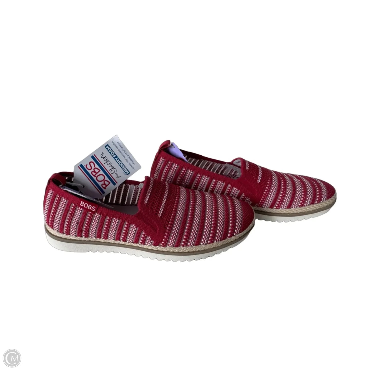 Shoes Flats By Bobs In Red & White, Size: 7