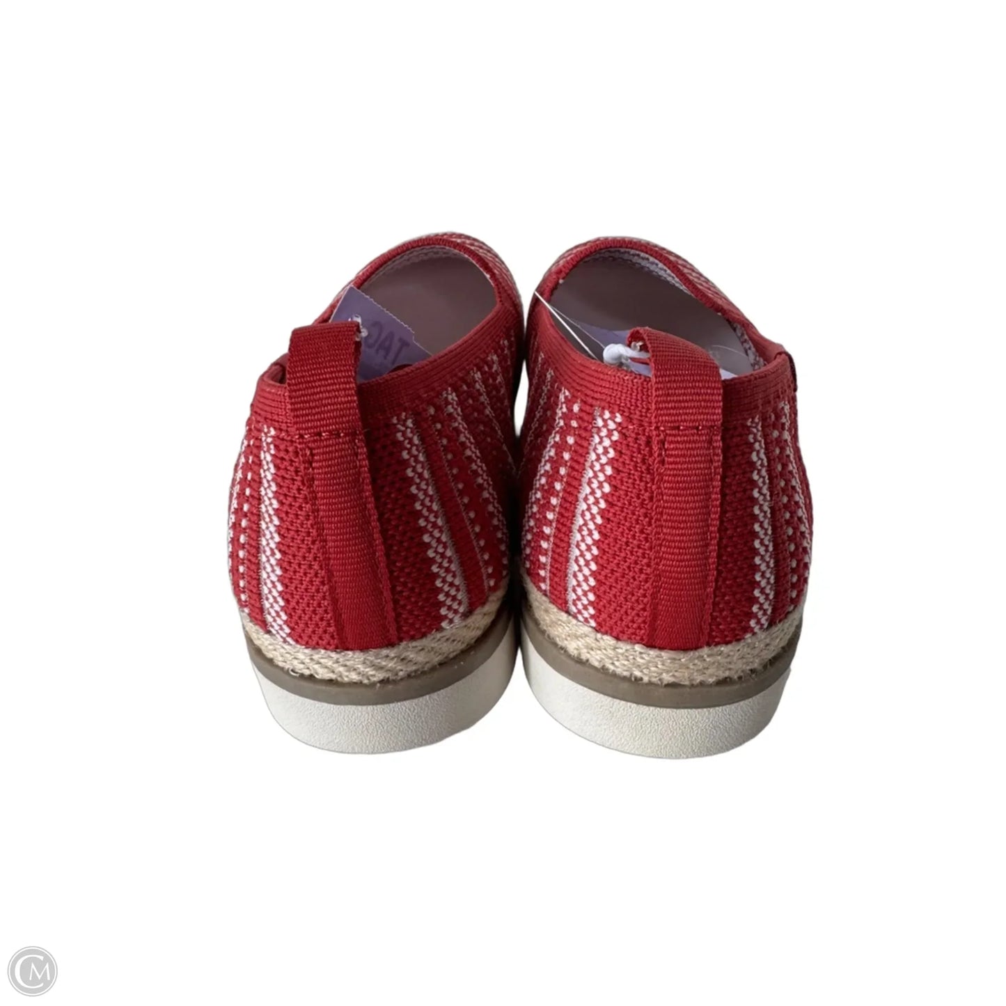 Shoes Flats By Bobs In Red & White, Size: 7