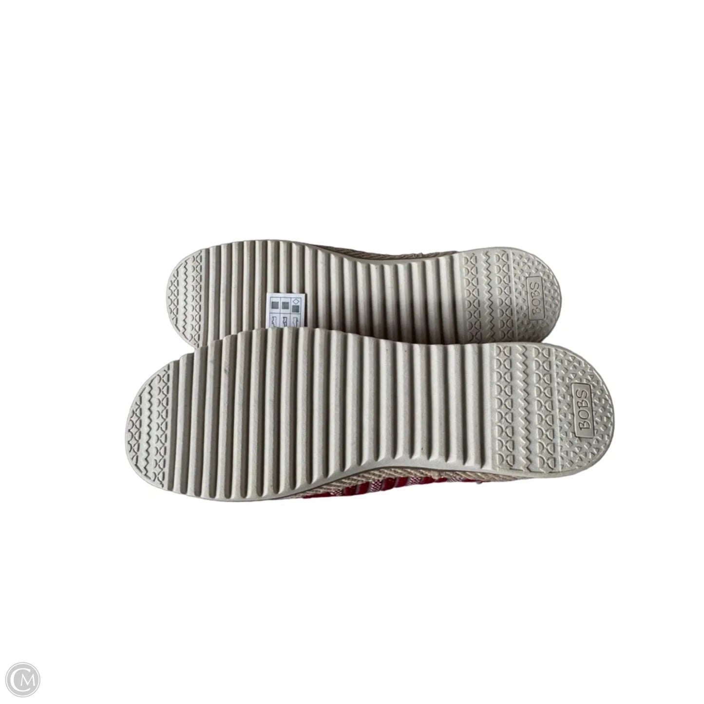 Shoes Flats By Bobs In Red & White, Size: 7