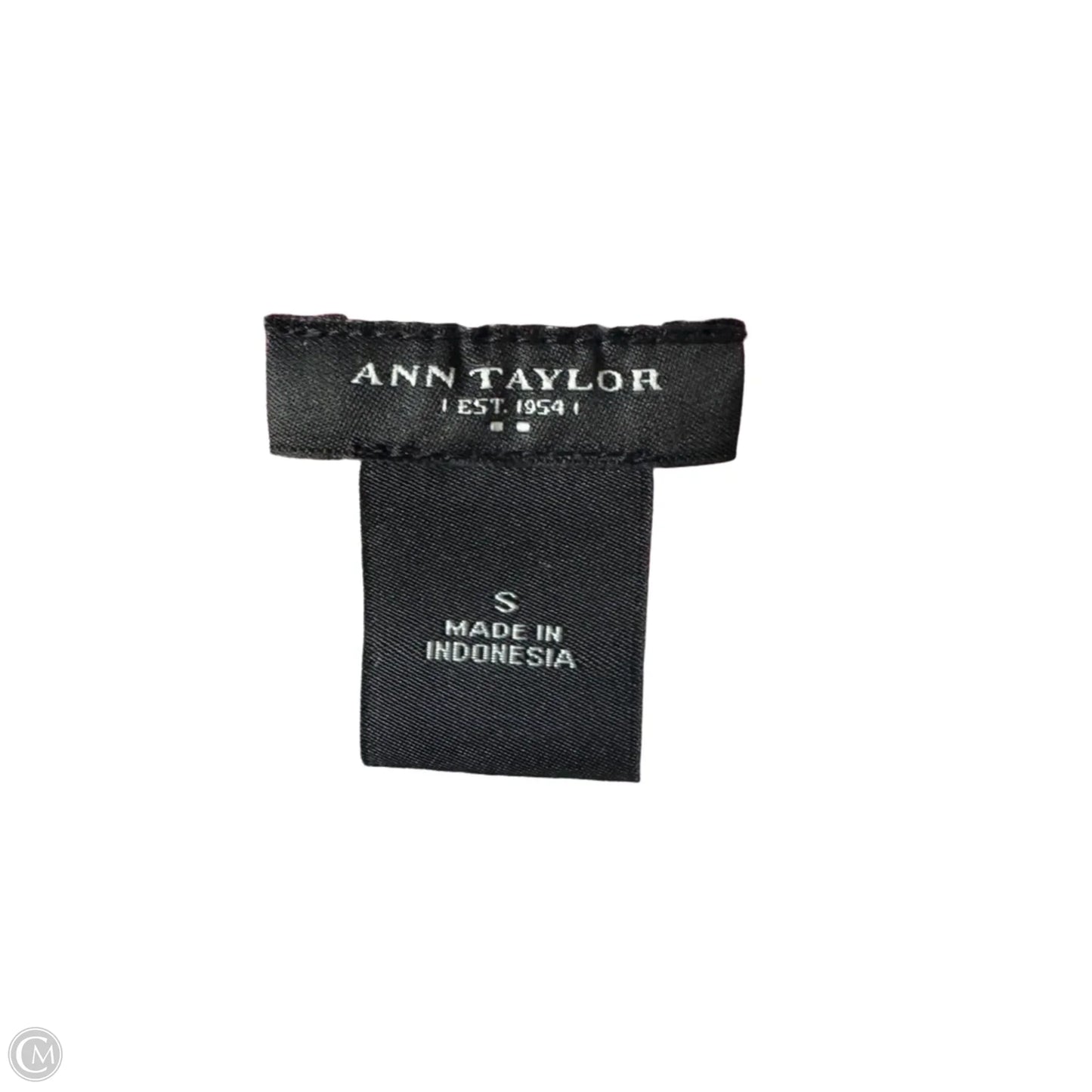 Top Sleeveless By Ann Taylor In Black & Pink, Size: S