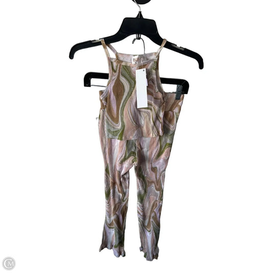 Pants Set 2pc By Beach Riot In Brown & Green, Size: S