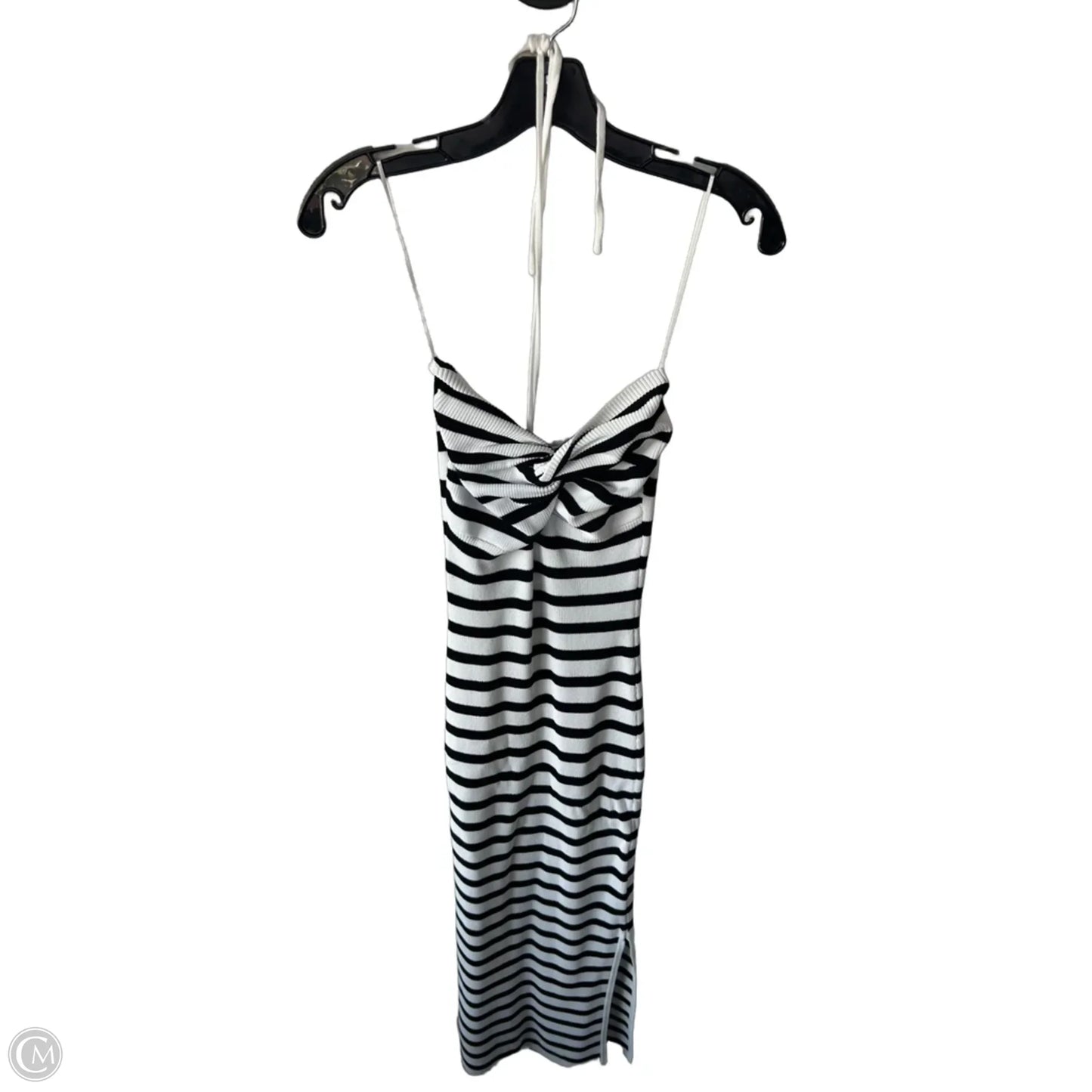 Dress Casual Maxi By Miou Muse In Black & White, Size: S
