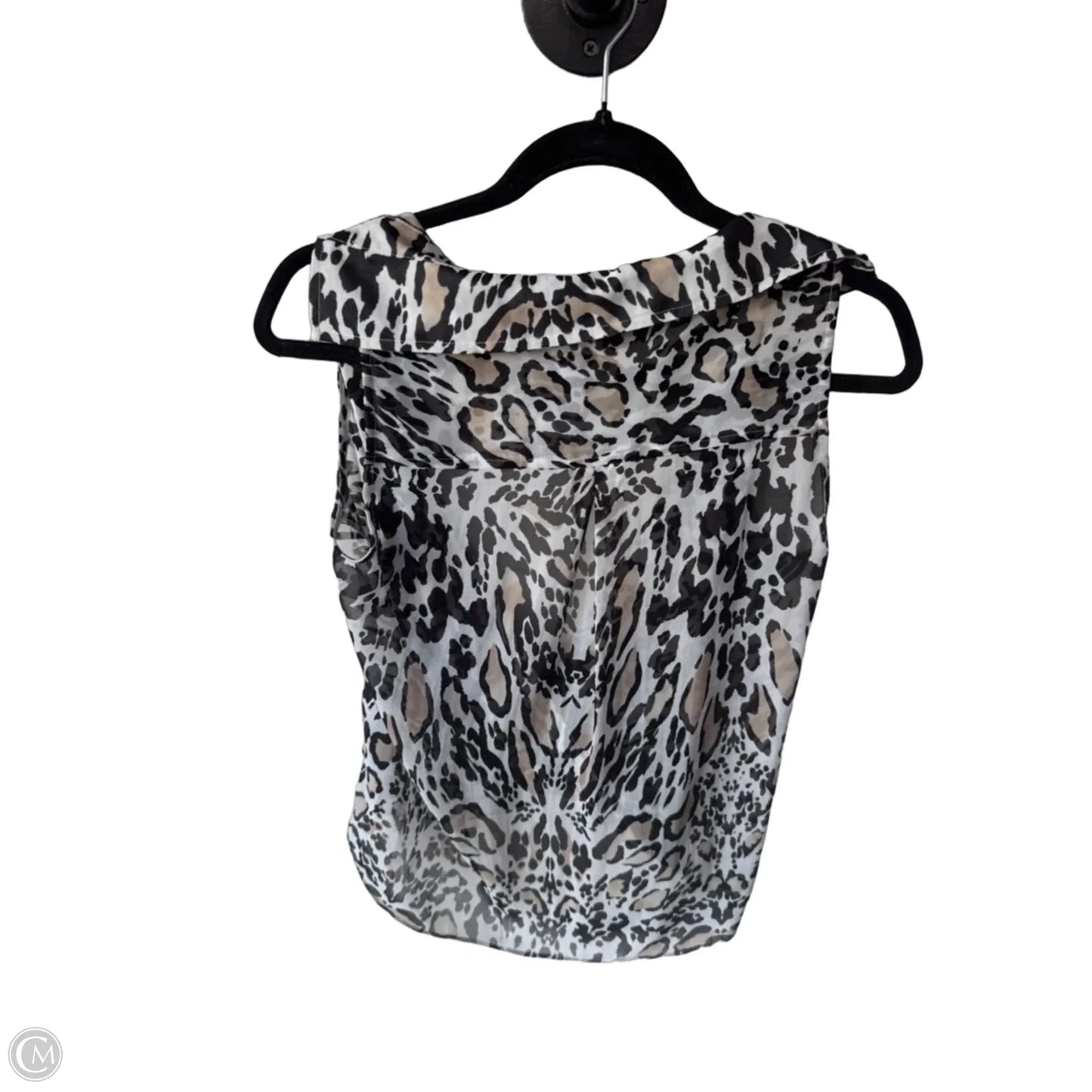 Top Sleeveless By Bebe In Black & White, Size: Xxs