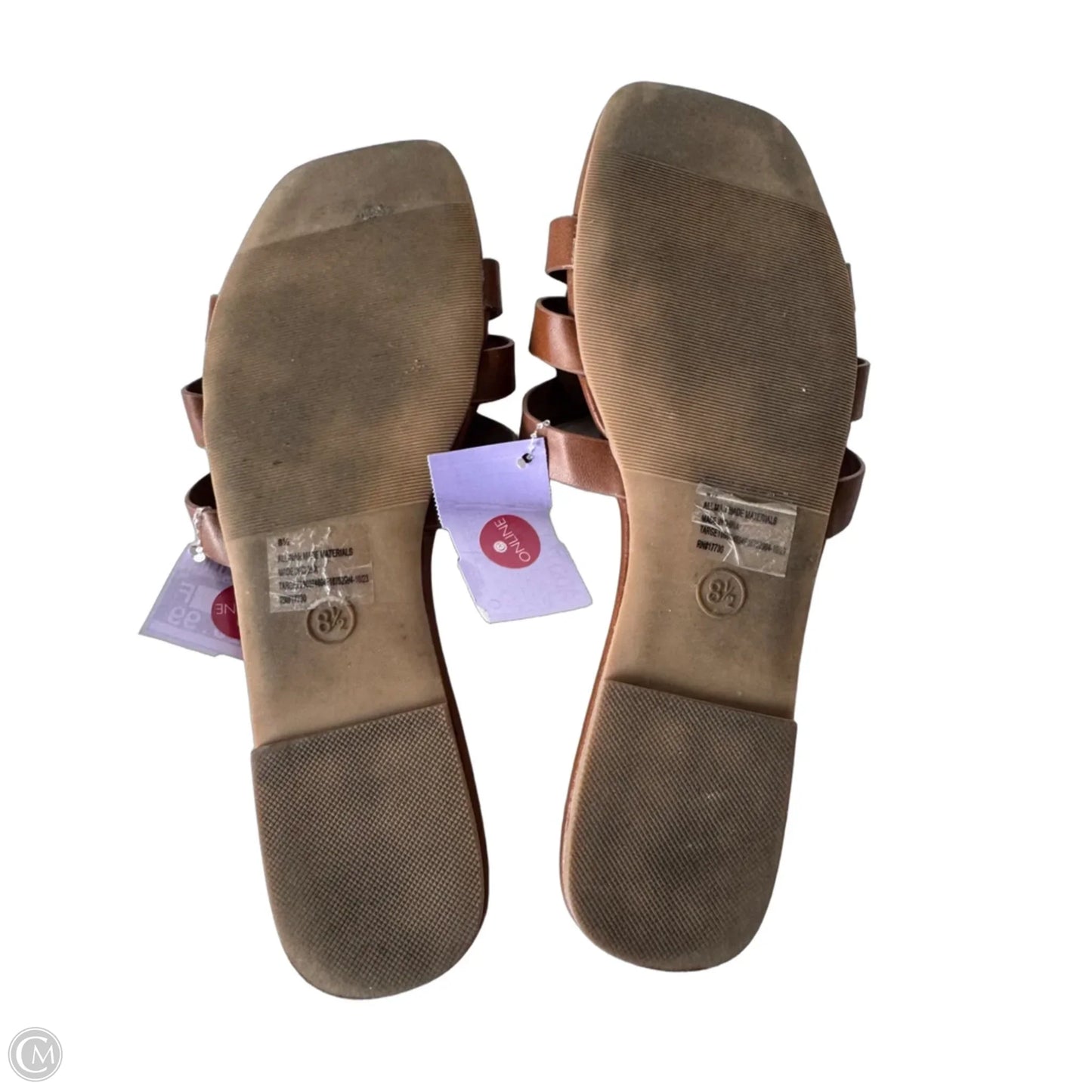 Sandals Flats By Universal Thread In Brown, Size: 8.5