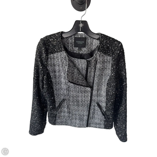 Blazer By Clothes Mentor In Black & White, Size: S