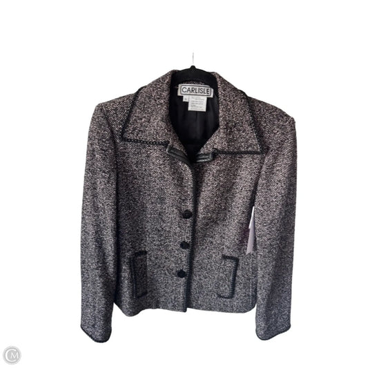 Blazer By Carlisle In Black & Pink, Size: S