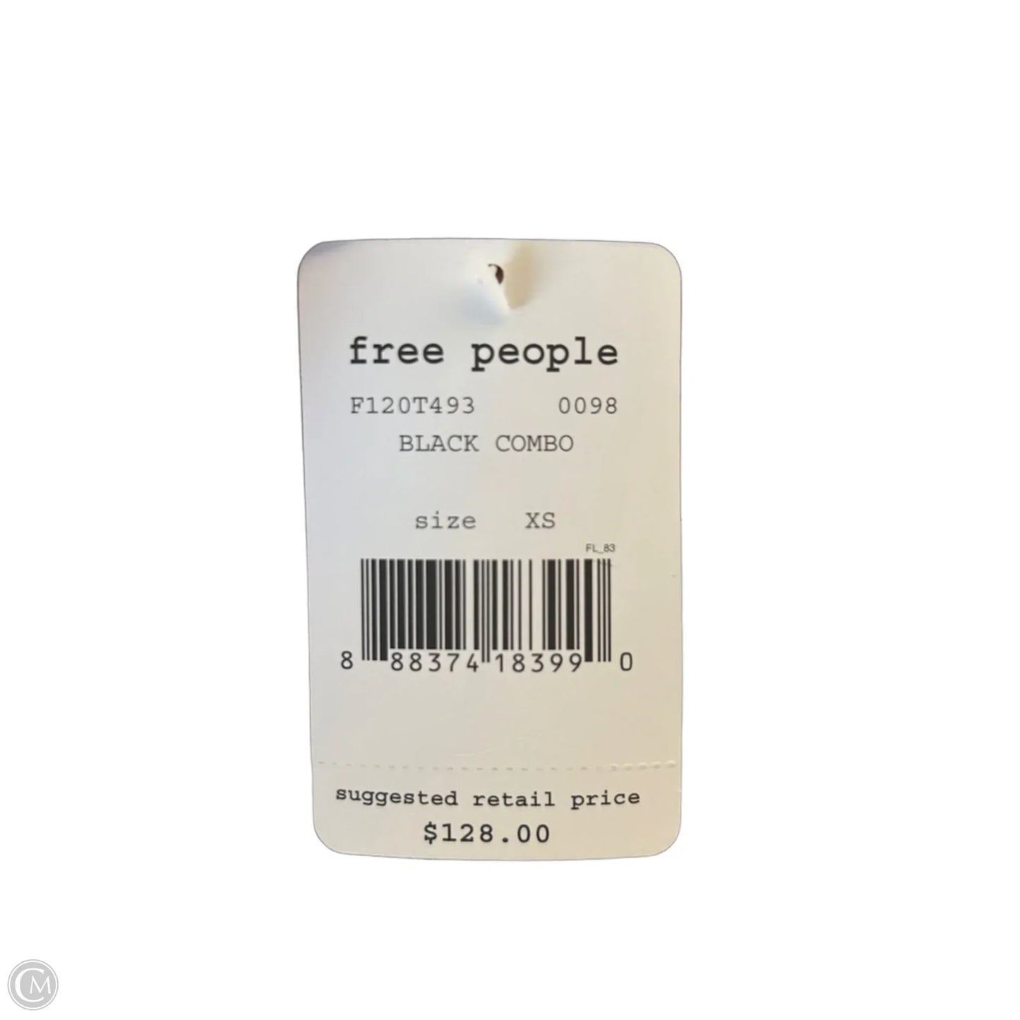 Top Long Sleeve By Free People In Black & Green, Size: Xs