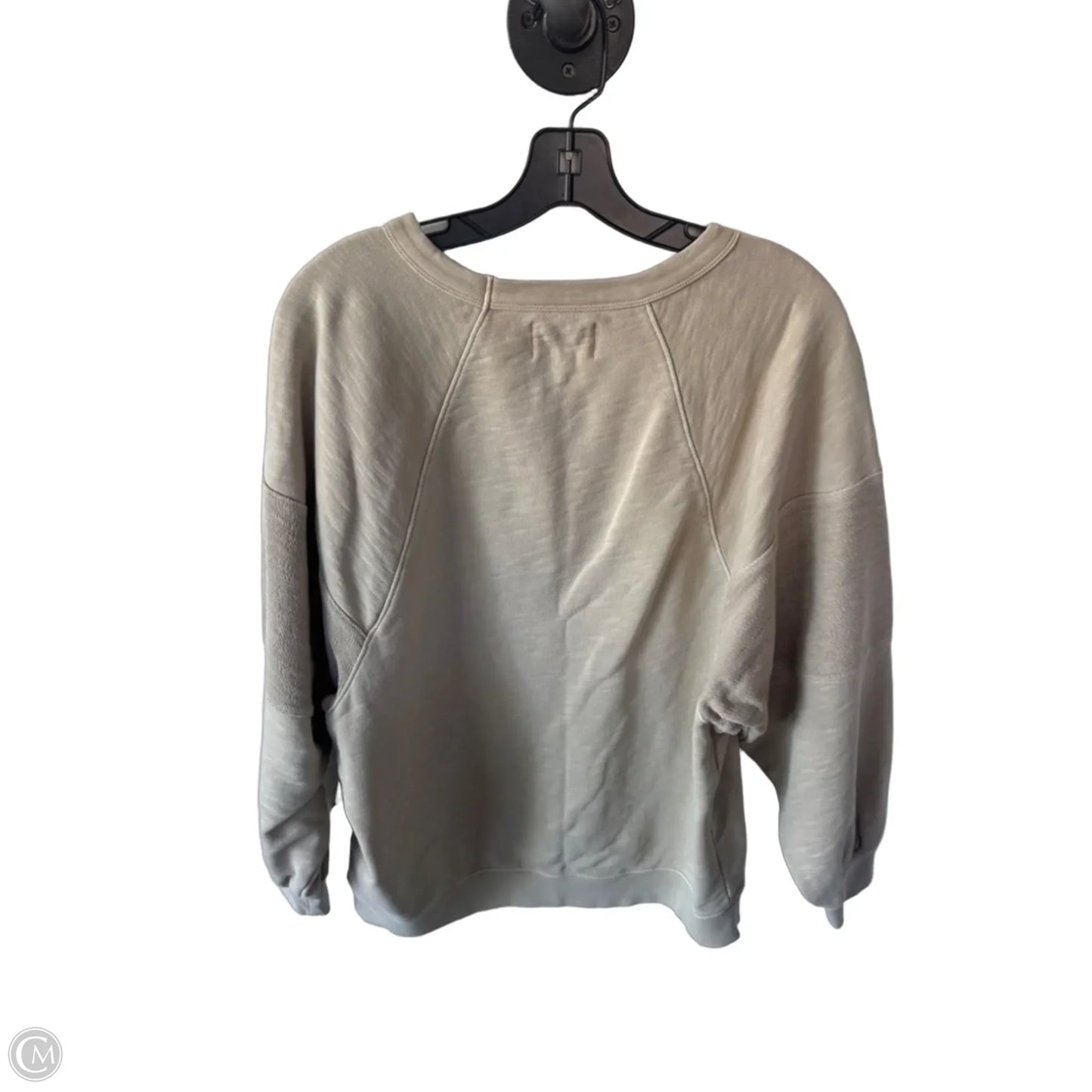 Sweatshirt Crewneck By Madewell In Tan, Size: M