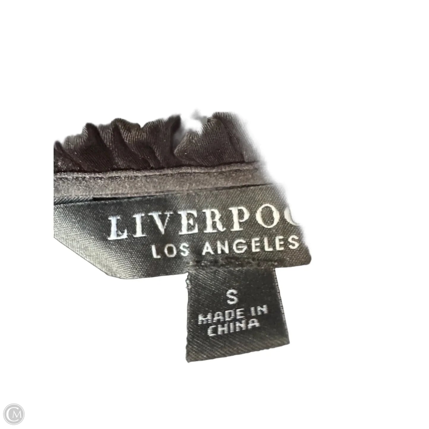 Top Short Sleeve By Liverpool In Black, Size: S