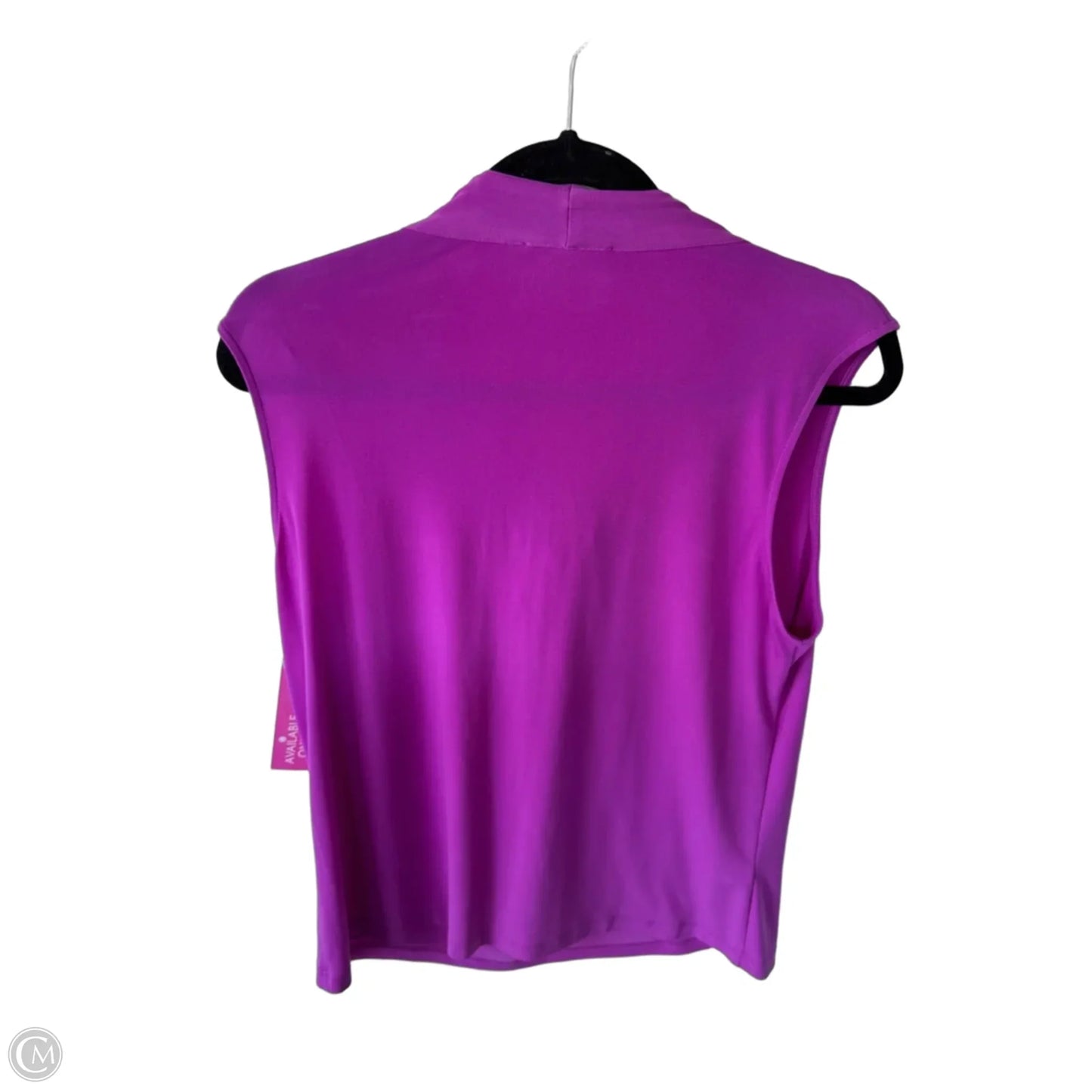Top Sleeveless By Calvin Klein In Purple, Size: L