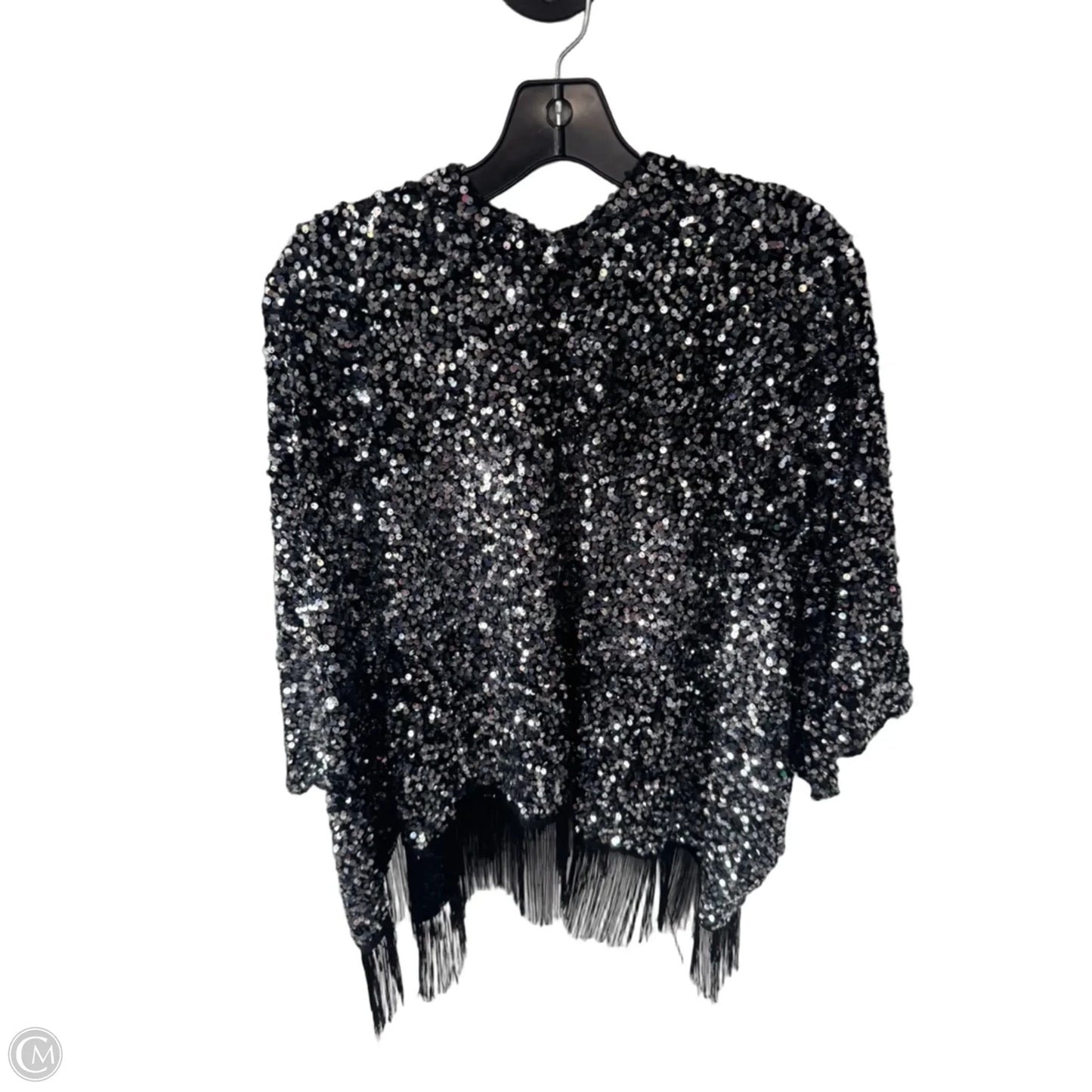 Kimono By Steve Madden In Black & Silver, Size: Osfm