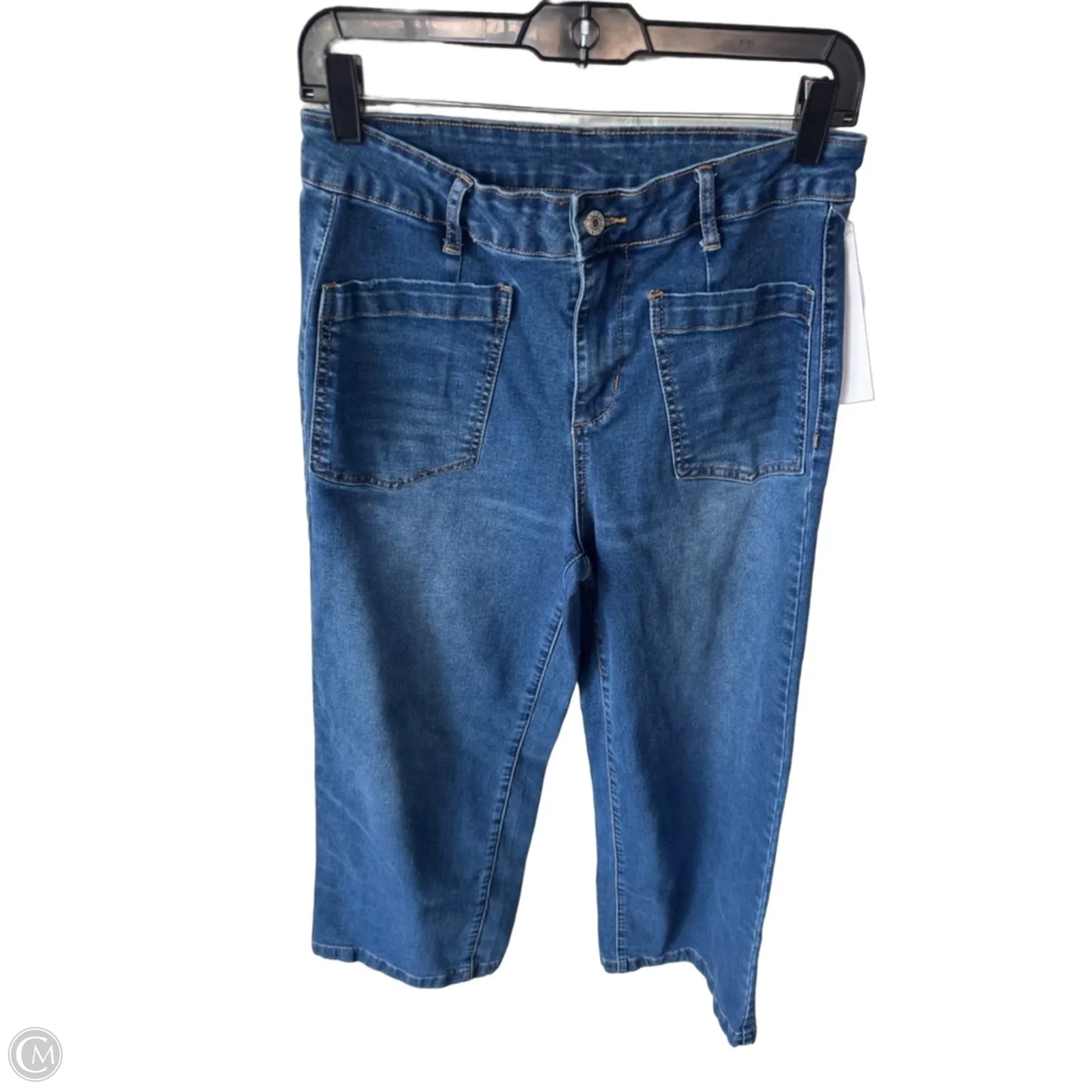 Jeans Wide Leg By Cme In Blue Denim, Size: 8